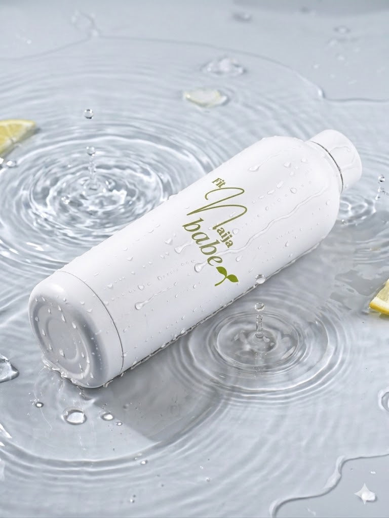 The Fit Naija Babe Bottle 1L - White
