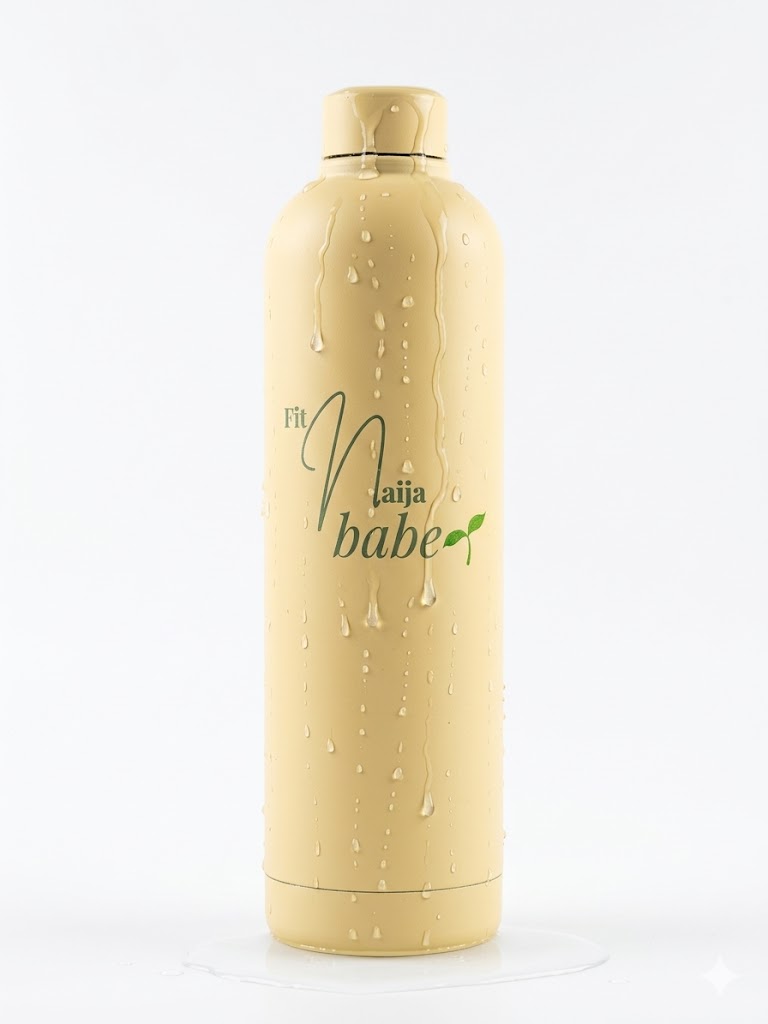 The Fit Naija Babe bottle 1L- Butter Yellow