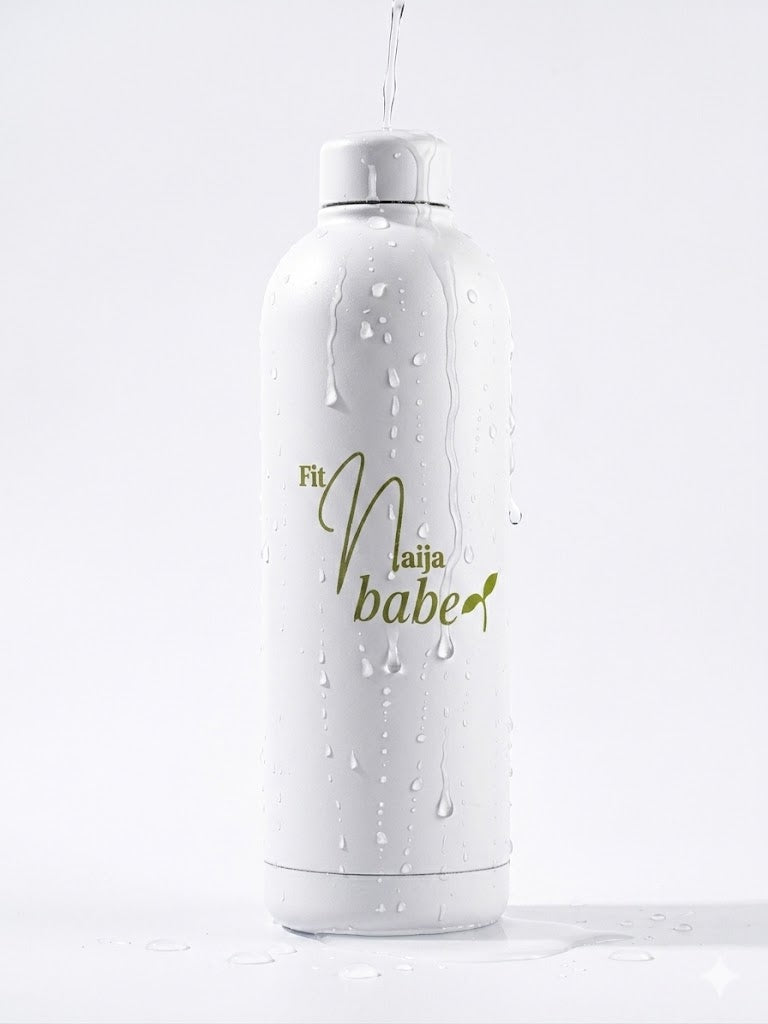 The Fit Naija Babe Bottle 1L - White